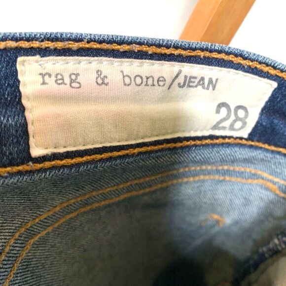 RAG & BONE Skinny Jeans High Rise SIze 28 Medele Preston 5 Pocket Zip - Picture 10 of 10